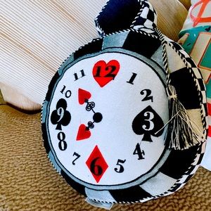 Alice in Wonderland “I’m late!” Throw Pillow